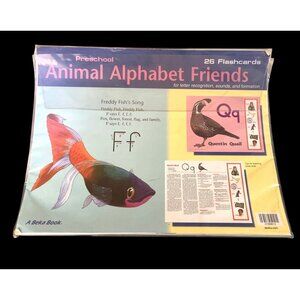Preschool Abeka Animal Alphabet Friends Flashcards 26 Count Letter Recognition